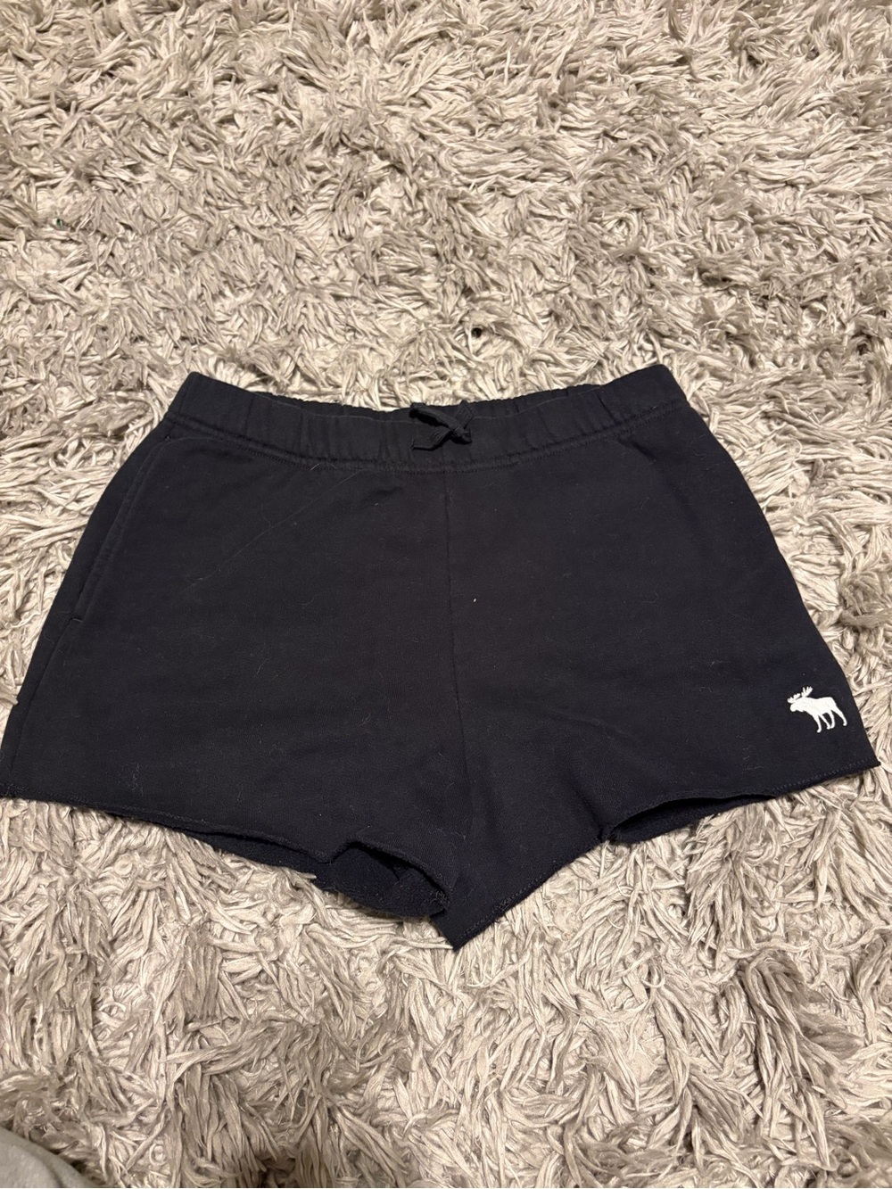 abercrombie kids Black Athletic Lounge Shorts